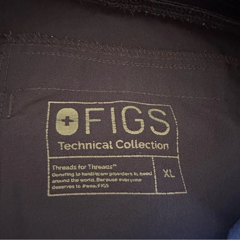 Figs Technical Collection Navy Blue Straight Leg Men's Scrub Pants Size XL